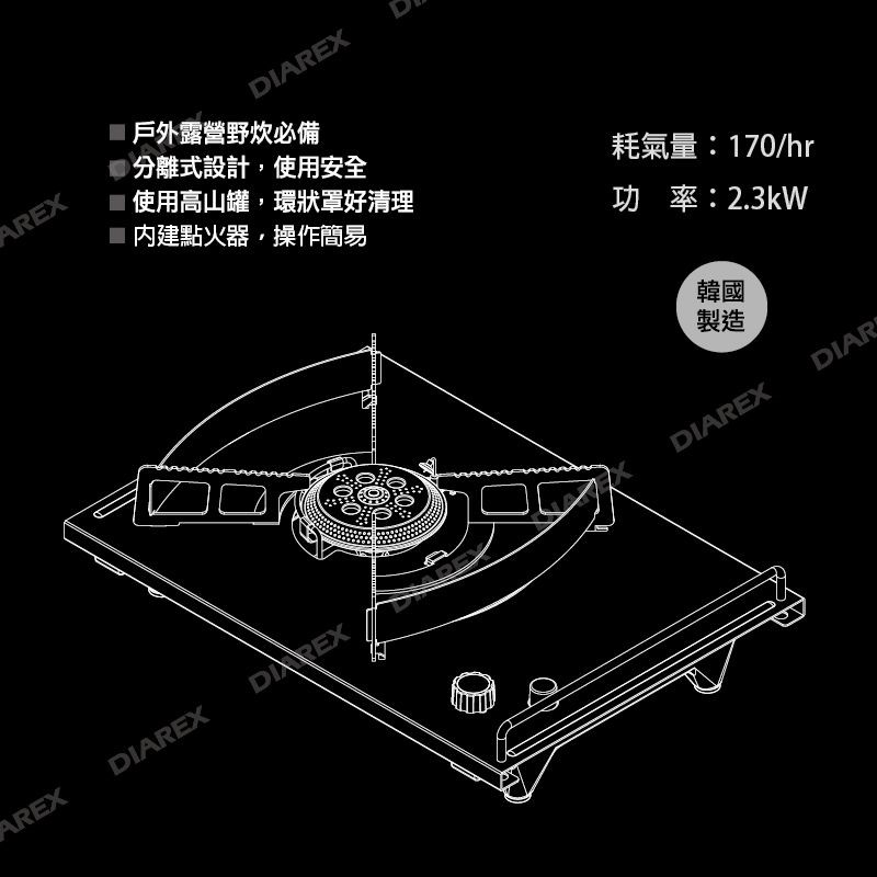 【Pro Kamping領航家】黑騎士單口爐