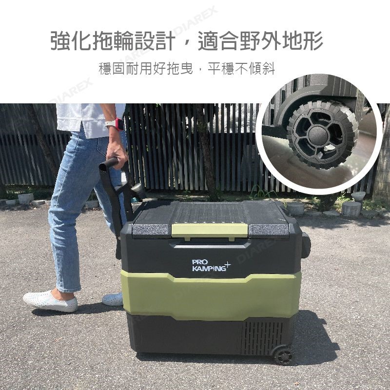【Pro kamping領航家】43L雙槽行動冰箱