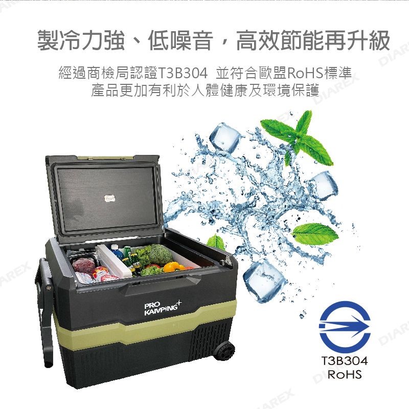 【Pro kamipng領航家】56L雙槽行動冰箱