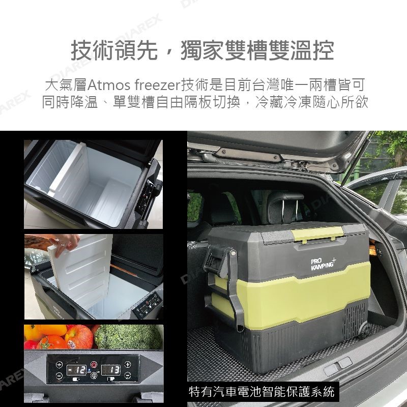 【Pro kamipng領航家】56L雙槽行動冰箱