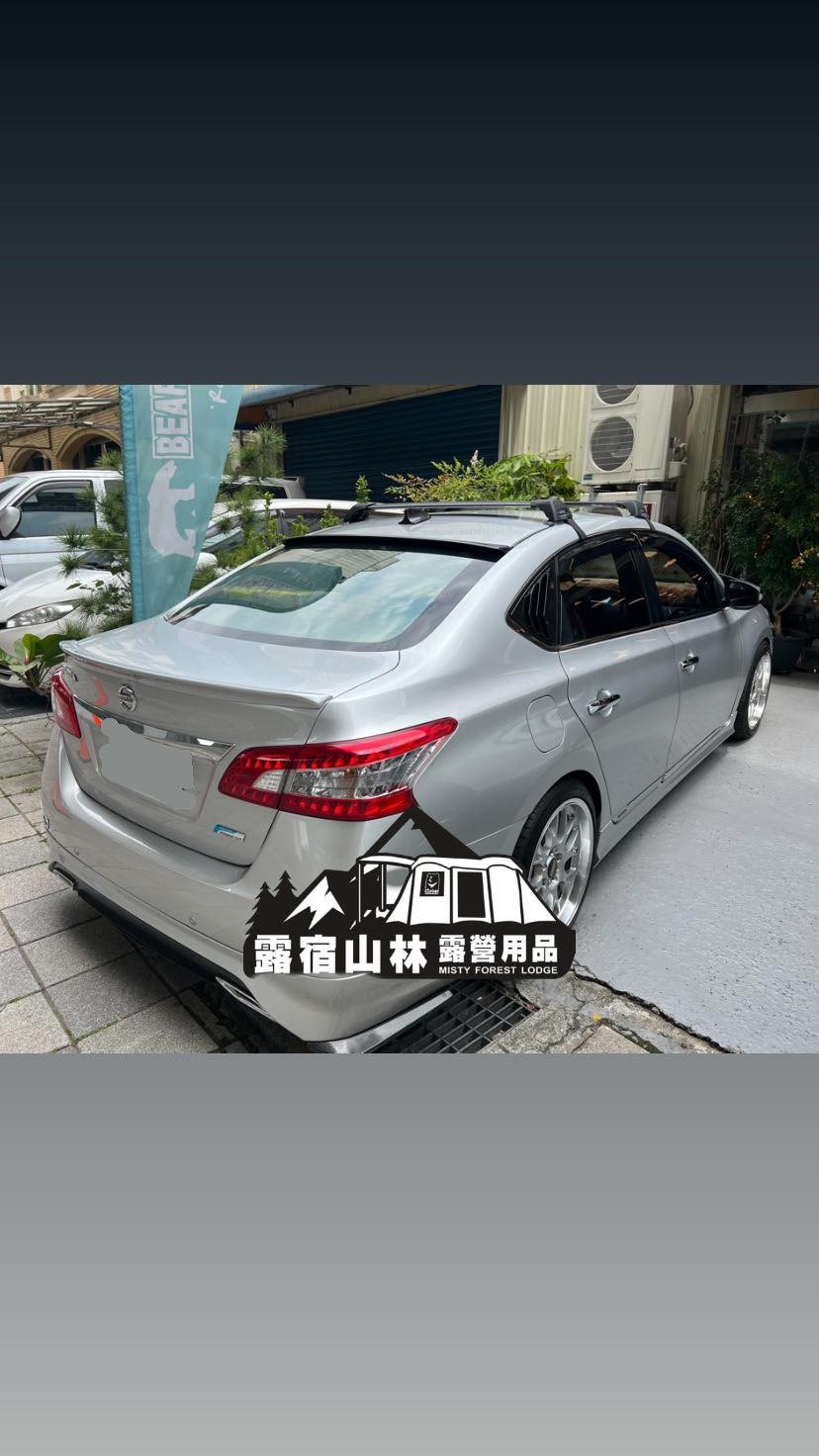 【Whispbar】 黑色包覆式橫桿---NISSAN Sentra 安裝
