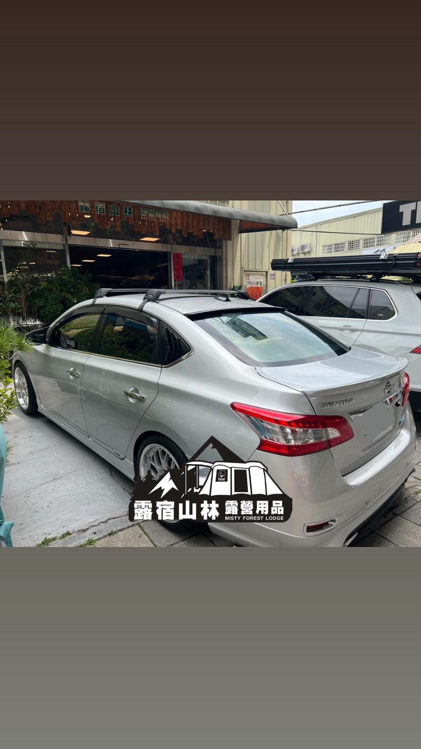 【Whispbar】 黑色包覆式橫桿---NISSAN Sentra 安裝