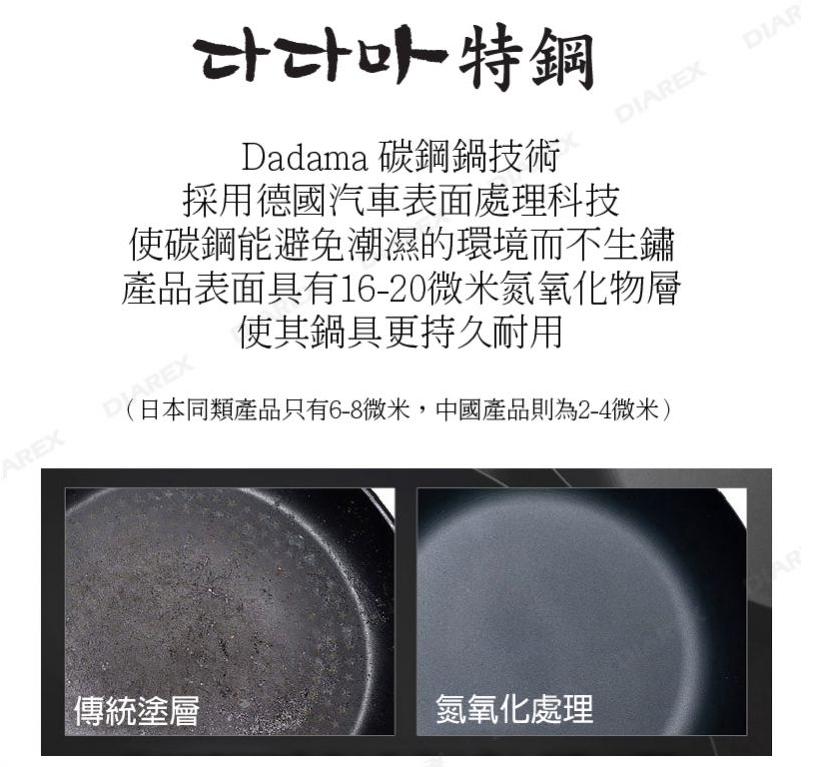 韓式碳鋼炒鍋 28cm -妙管家公司貨