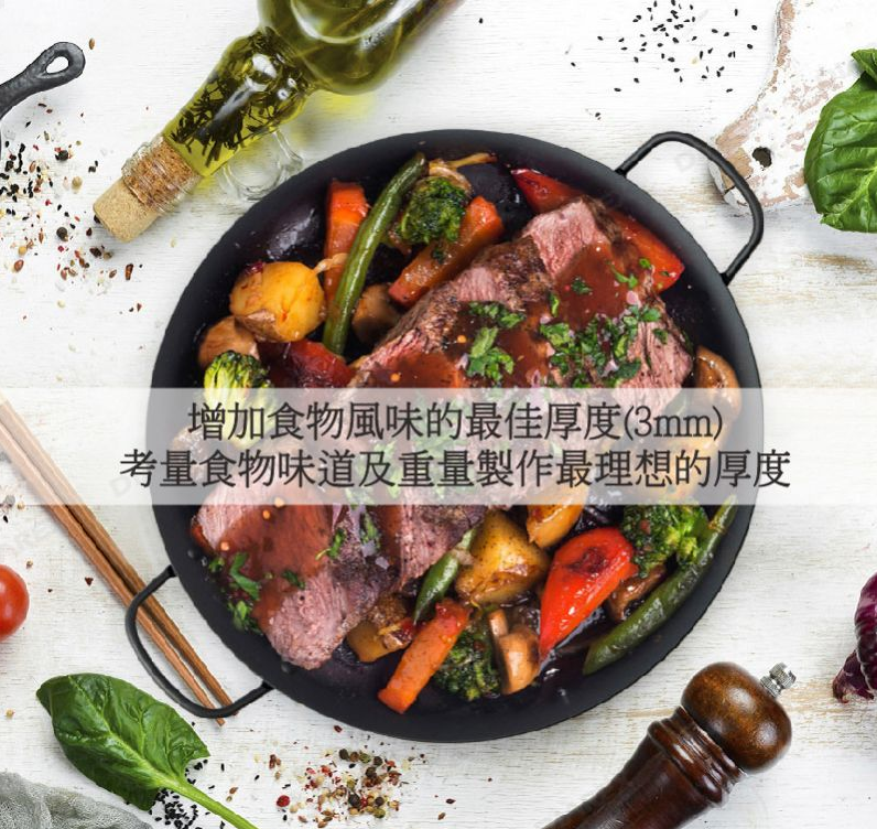 韓式碳鋼烤盤(圓形)--妙管家公司貨