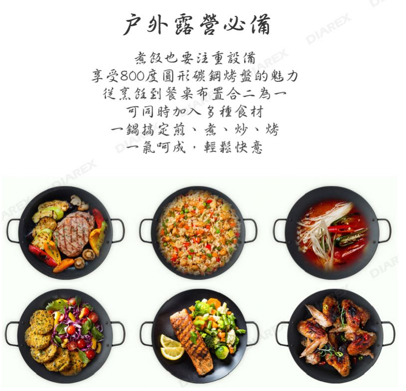 韓式碳鋼烤盤(圓形)--妙管家公司貨