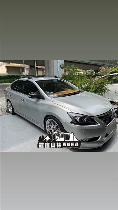 【Whispbar】 黑色包覆式橫桿---NISSAN Sentra 安裝