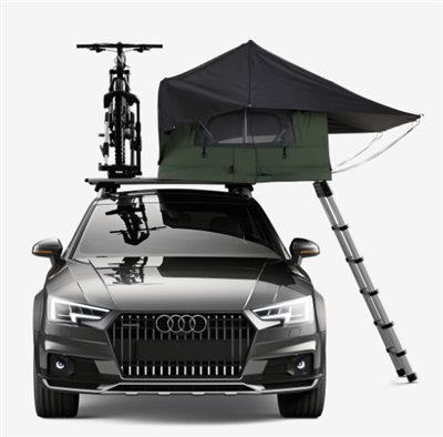 【THULE】Foothill 軟殼側掀式車頂帳 - 龍舌蘭草綠